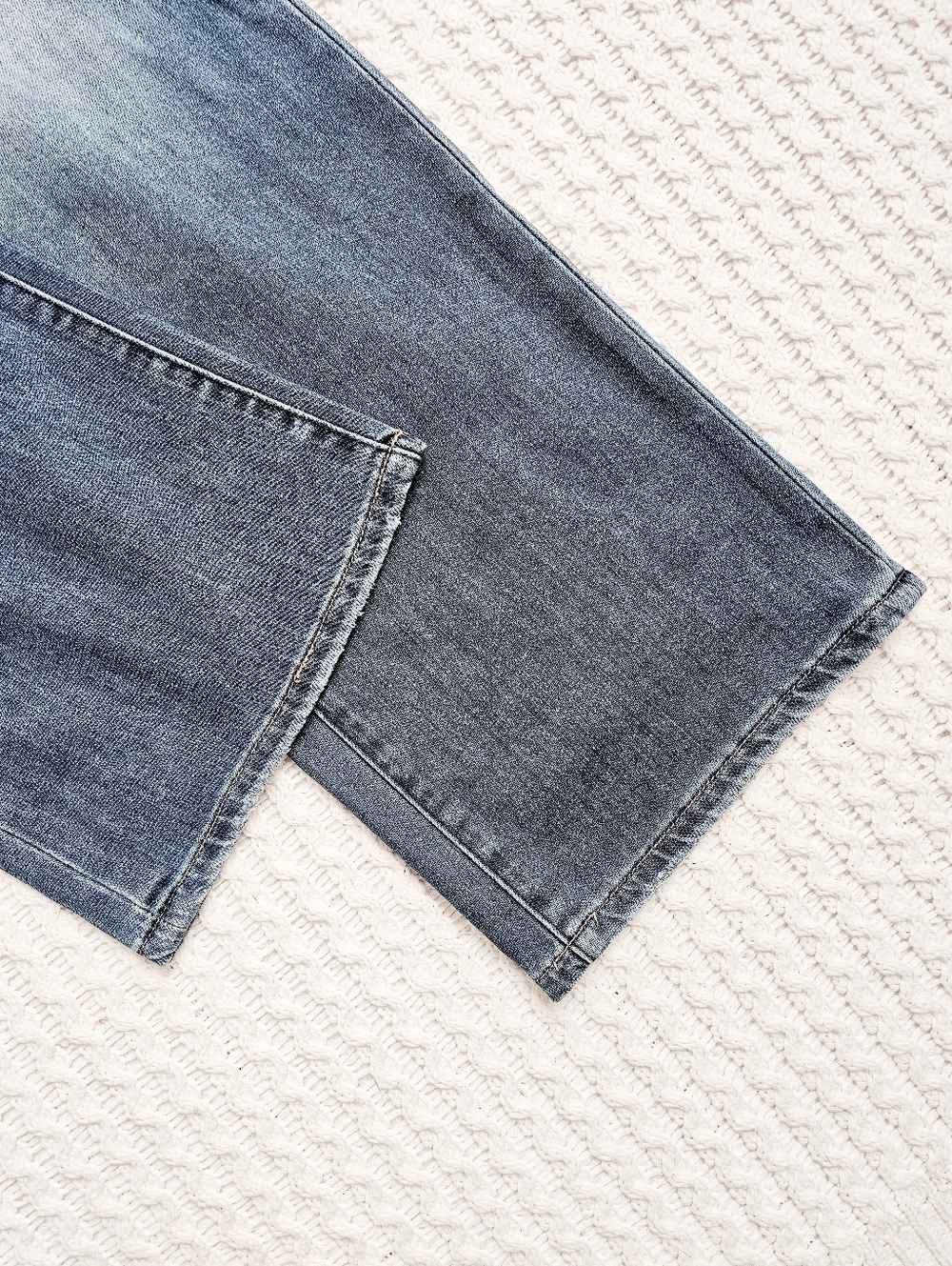 RISEN High Rise Medium Wash Slouchy Baggy Jeans Wide Leg Relaxed Various NEW - Picture 17 of 17